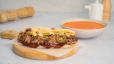BBQ Panuozzo and Tomato Soup Combo