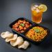 Diced Chicken Hot Garlic with Veg Hakka Noodles and Crispy Prawns Crackers