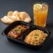 Crispy Fish in Black Bean Sauce with Veg Fried Rice and Crispy Prawns Crackers