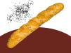 French Bread And Sesame Seeds