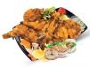 Half charcoal chari chicken