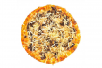 Mushroom Cheese Vegan Pizza