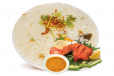 Ghee Rice With Dal and Chicken Fry