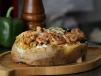 Baked Potato With Grilled Shrimps