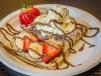 Banana and Strawberry Crepe