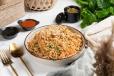 Vegetable Burnt Garlic Rice.