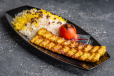 Chicken Kabab with Rice