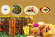 A kilo of mixed grill with half broasted chicken, plus appetizers