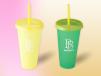 Reusable Color Changing Cold Cups Yellow 24 Oz