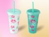 Reusable Color Changing Cold Cups  Green 24oz