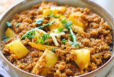 Aloo Qeema  Mince