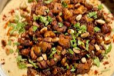 Hummus with Meat and Pine