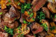 Mufarraka Meat with Mushrooms