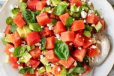 Watermelon Salad with Cheese