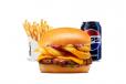 Curly Cheeseburger Combo - Large