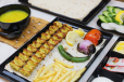 Chicken kabab with bread