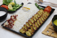 Chicken kabab with rice