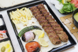 Mutton kabab with bread