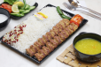 Mutton kabab with rice