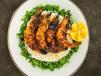 Grilled Shrimp On Charcoal