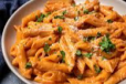 Prawns Penne Pasta With Pink Sauce