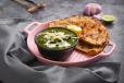 Palak Paneer With Choice Of Bread