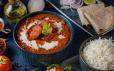 Chicken Tikka Masala(Served With Rice and 2 Chapati)