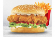 Chicken Zinger Burger With Fries