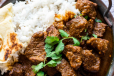Ghee Rice With Beef Curry
