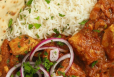 Ghee Rice With Chicken Curry