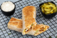 Large Chicken Shawarma Saj Sandwich