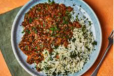 Dal Makhani with Garlic Rice dish