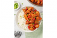 Chicken Manchurian With White Rice