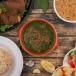 Molokhia With Fried Veal