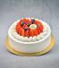 Vanilla Strawberry Sponge Cake 1 Kg 6-8 Portions