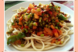 Noodles Mixed With Minced Beef