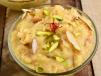 Kesari Rava Halwa Served With Puri