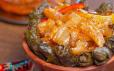 Grape Leaves and Cow Feet -طاجن ورق عنب بالكوارع