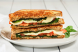 Mozzarella Cheese With Vegetables Grilled Sandwich