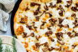 Mushroom With Mozzarella Cheese Pizza