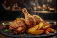 5 Spiced Broasted Chicken with Potato