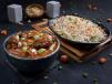 Burnt Garlic Rice With Beef In Kung Pao Sauce