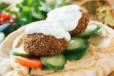 Falafel Hummus With Chilly Garlic Sauce Sandwich