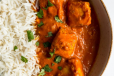 Paneer curry with rice