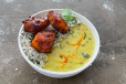 Punjabi Kadi, Rice andamp; Fish Fry Bowl