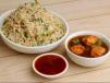 Veg Fried Rice with Gobi Manchurian
