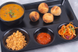 Daal Bati Churma ( 4 baati,Mix daal ,Garlic chutney and churma)