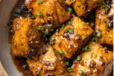 Fried Bean Curd in Black Bean Sauce