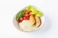Mashed potato with chicken sausage