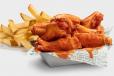 10 pcs Bone-In Wings With Fries